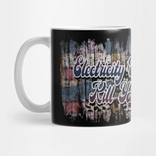 Personalized Name Electricity Vintage Styles Gift 70s 80s 90s Mug